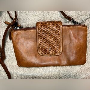 Brown Leather ViLenca Holland Crossbody or Wristlet